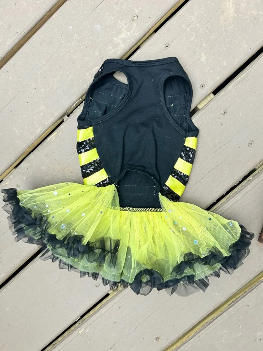 Puppy Halloween Bumblebee Pup & Little Boo Halloween Tutu Dress Medium 13-20lbs